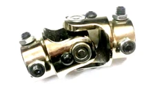 New 3/4" DD X 3/4" DD Single Universal Steering Shaft U Joint Chrome Polished