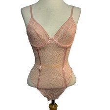 NWT Forever 21 Pink Leopard Bodysuit Small