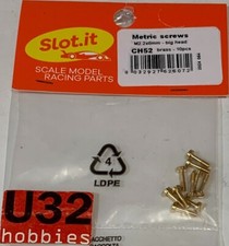 Slot Car Slot.It CH52 Metric Screws 2.2x8mm Large Head 10 Units.