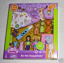 NEW 25 pc Polly Pocket So Hot Snapshots Lila Frame Photo Playset Set 2005 G8622