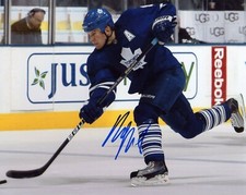 MIKE KOMISAREK SIGNED 8X10 PHOTO PHOTOGRAPH TORONTO MAPLE LEAFS COA