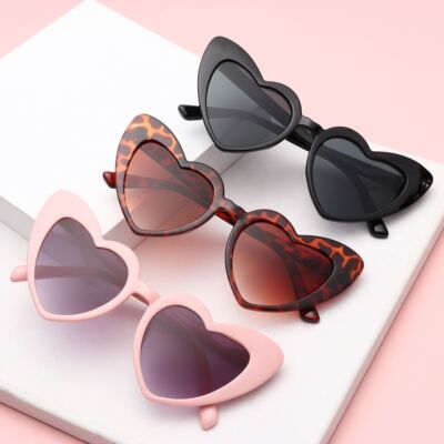 Sunglasses Heart-Shaped Sunglasses Vintage Sunglasses Eyewear UV400  Protection