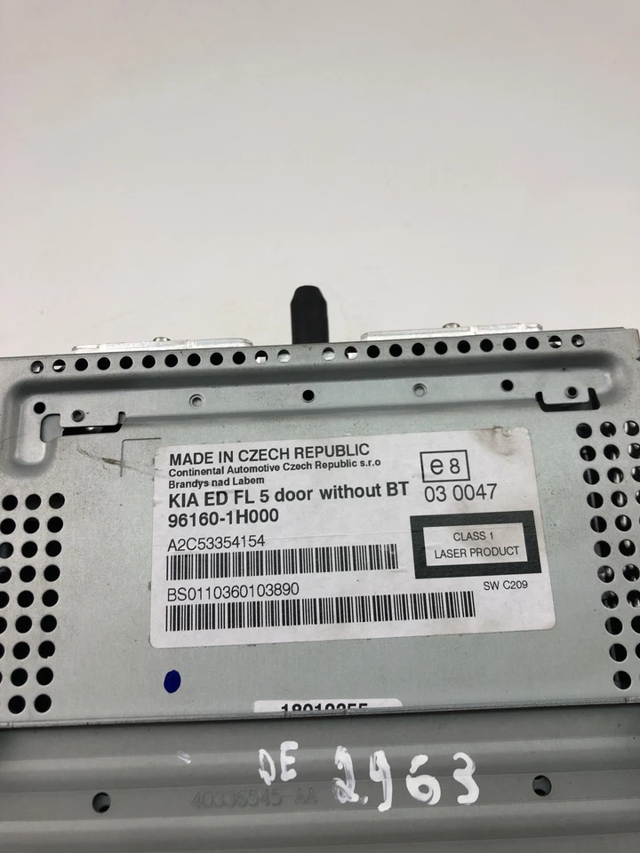 KIA CEE'D SW ED Musik-Player ohne GPS 96160-1H000 2009 21919054 [NO CODE] - Bild 4 von 4