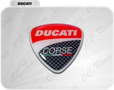 1 Aufkleber Aus Harz 3D Ducati Corse 70 Mm Wappen Panigale Monster Hy