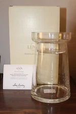 Lenox Small Handblown Glass Jar Display Pillar Holder NIB
