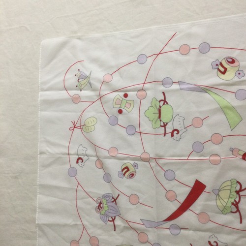 Furoshiki Japanese White Nylon Fabric Wrapping Cloth Gift 15"Square C3 - Picture 4 of 7
