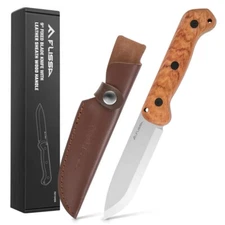 FLISSA 4.25" Fixed Blade Knife for camping