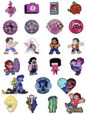 Steven Universe Character TV Series Enamel Pins Metal Badge Brooch 1.1"-2.0"