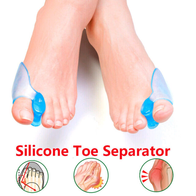 2X Bunion Corrector Silicone Toe Separator Straightener Orthopedic Toes Spacer
