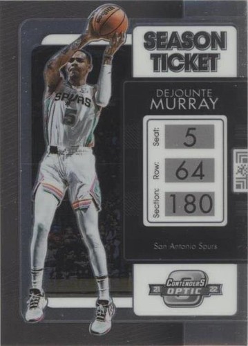 2019-20 Panini Contenders Optic #75 Dejounte Murray Blue /99 Spurs