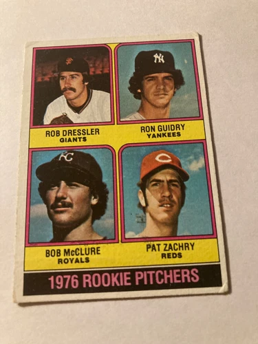 1976 Rookie Pitchers Ron Guidry Yankees McClure Zachary Dressler #599 Baseball