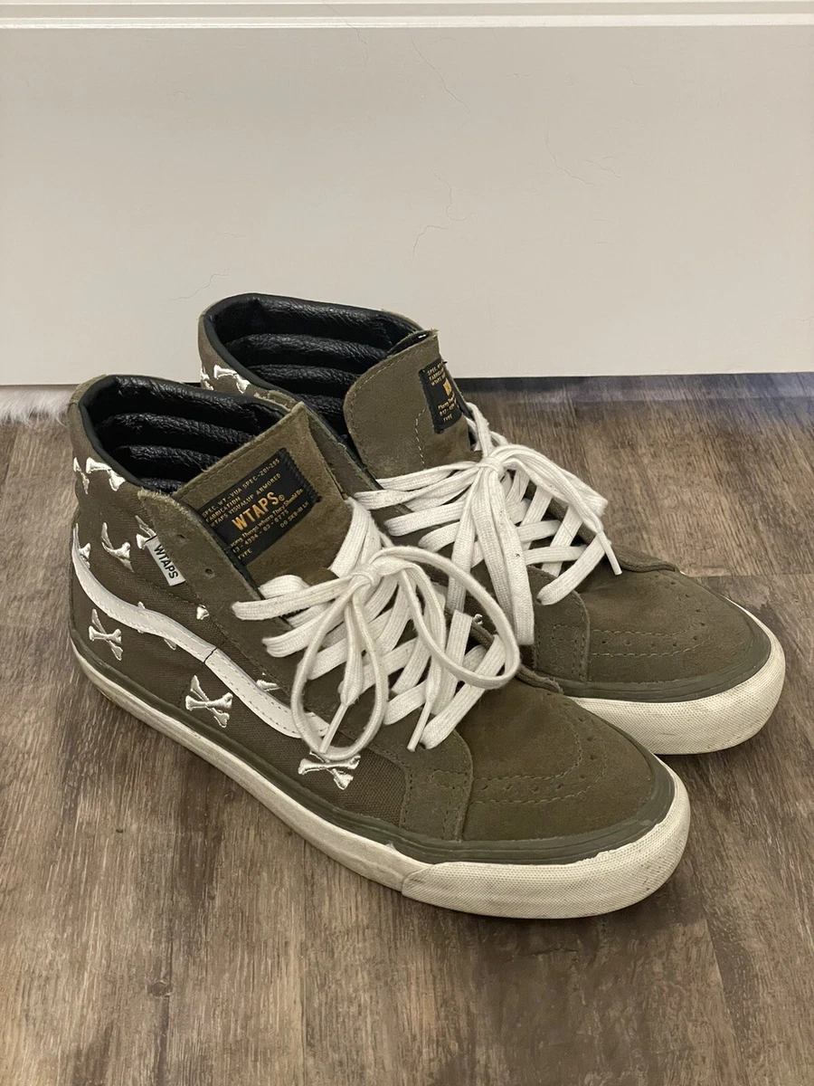 Size 9 - VANS Sk8-Hi S Wtaps Bones Olive | eBay