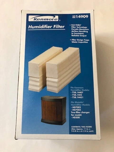 GENUINE Kenmore Pleated Humidifier Filters 32 14909 NEW 2 Pack
