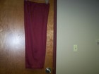 Ladies Maroon Elastic Waist Slacks Pants Sz 12? Check Measurements EUC — photo 1