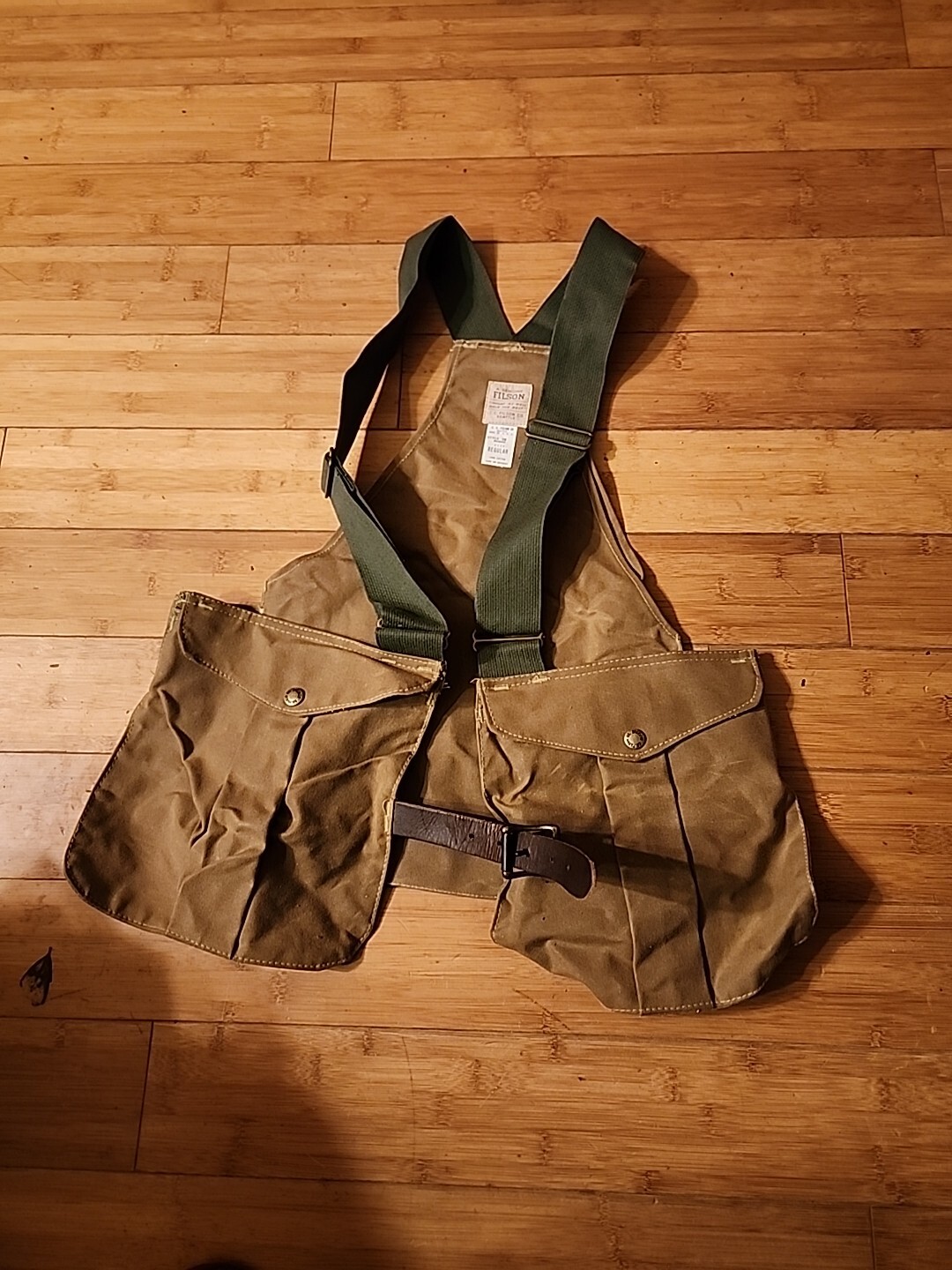 Filson Tin Game Bag Dark Tan Canvas and Leather Dove Hunting Etc. eBay