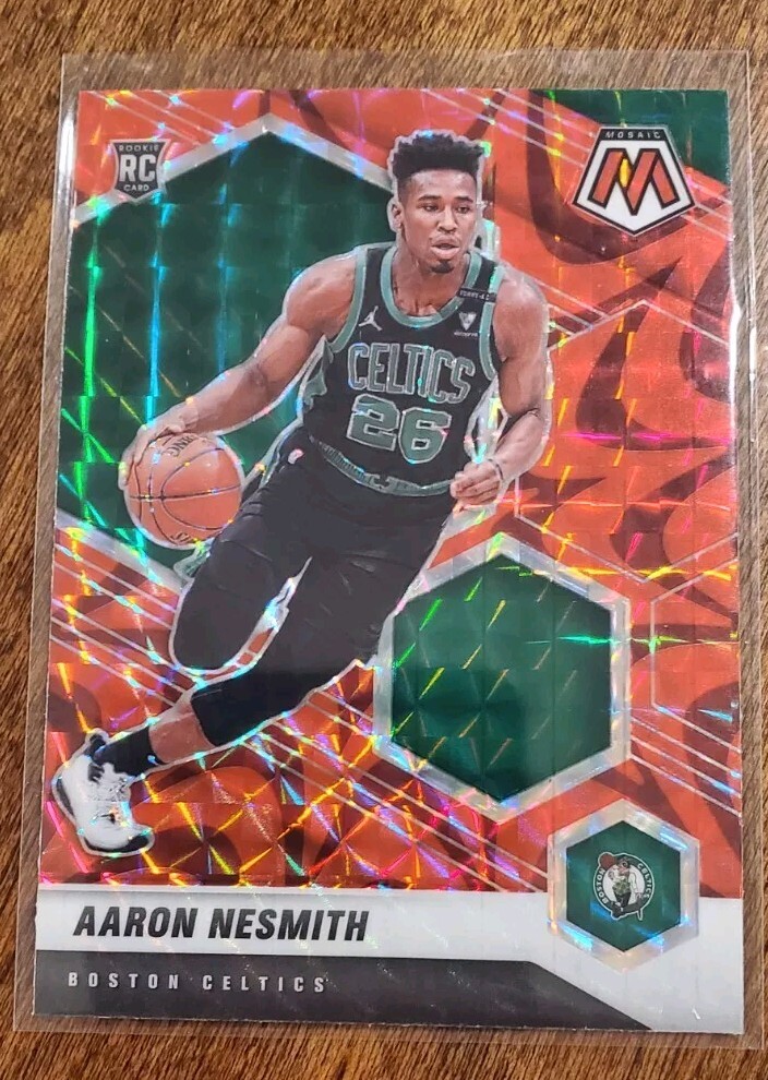 2020-21 Panini Mosaic - Rookie Reactive Red Prizm #227 Aaron Nesmith (RC)