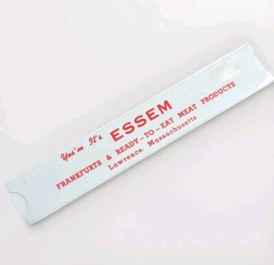 Vintage Essem Meat Products Cost Calculator Slide Rule Lawrence, MA Advertising