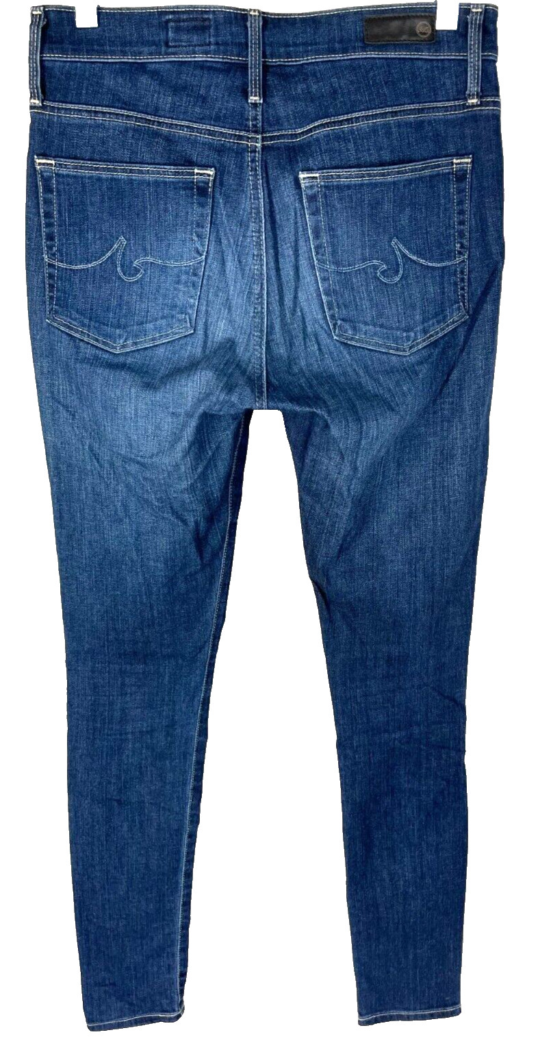 AG Adriano Goldschmied 27R Farrah High Rise Skinny Ankle Jean Blue Stretch thumbnail 3