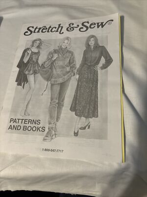 Stretch & Sew Catalog Mailer/Picture Reference of Patterns Books Notions 1998