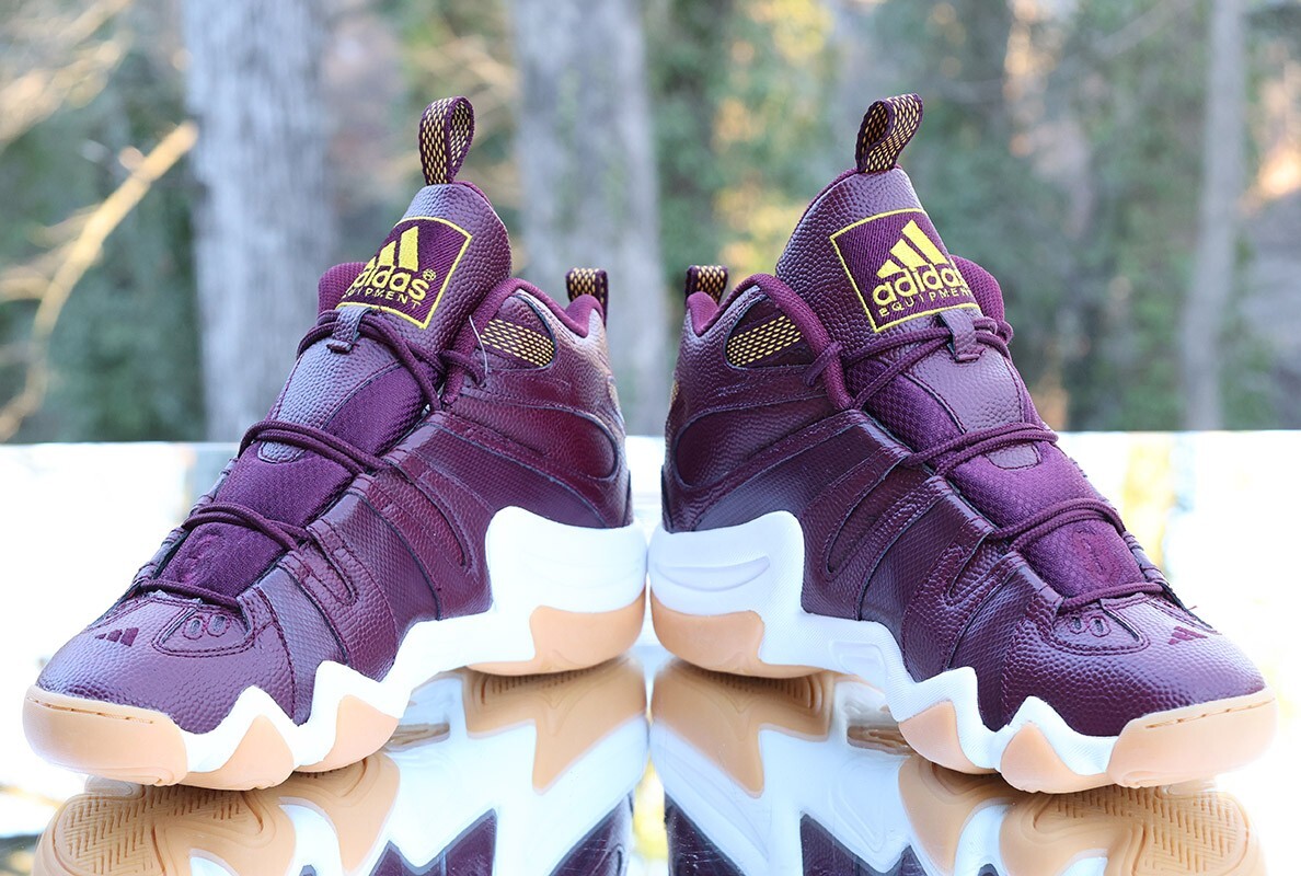 Adidas Crazy 8 RG3 Men's Size 11 Light Maroon Red Gum Custom Adidas Crazy 8 RG3 Men's Size 11 Light Maroon Red Gum Custom