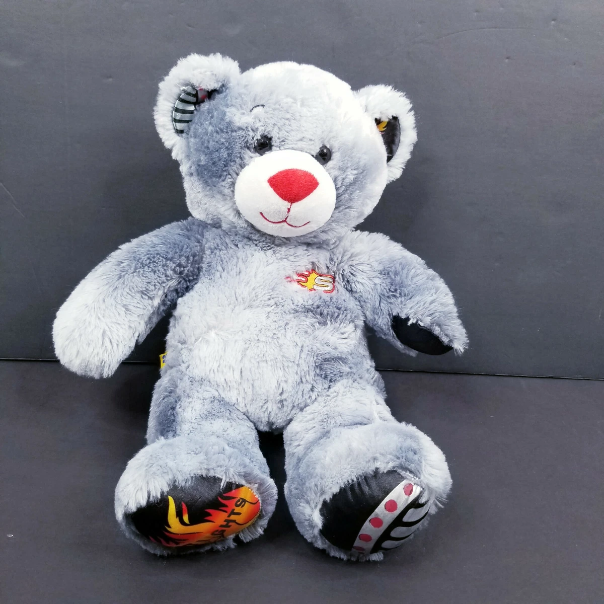Build A Bear Plush Stuffed Animal Gray Skechers Hot Lights 15