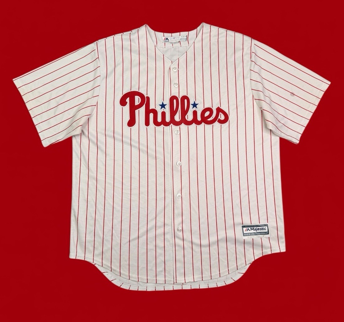 BRYCE HARPER #3 PHILADELPHIA PHILLIES MLB Striped Majestic Jersey