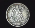 HS&C: 1883 Liberty Seated Dime Light scratching. VF - US Coin