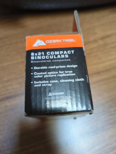 Ozark Trail 8x21 Compact Mini Binoculars With Case new in box - Picture 4 of 5
