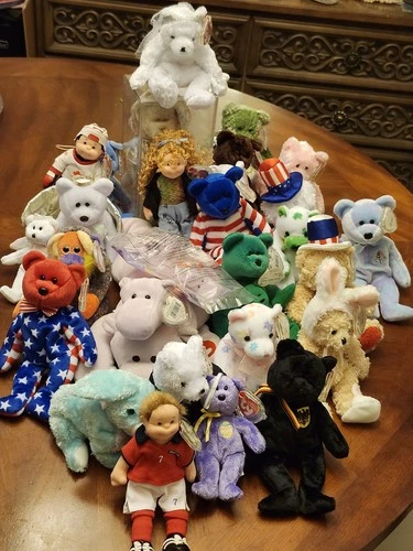 BEANIE BABIES LOT of 36 CLEAN, Most With Tags,NEW.