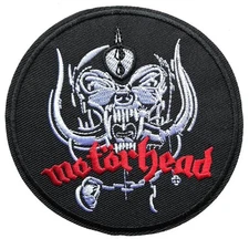Motorhead (band) Round Embroidered Patch Iron-On Sew-On US ship Lemmy Metal