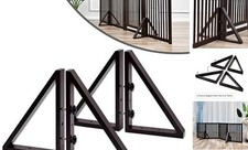 Triangle Support Feet Set of 2 for 360 Degree Configurable Gate Espresso