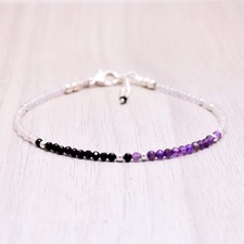 Dainty Empath protection bracelet, Beaded gemstone bracelet, bracelet,