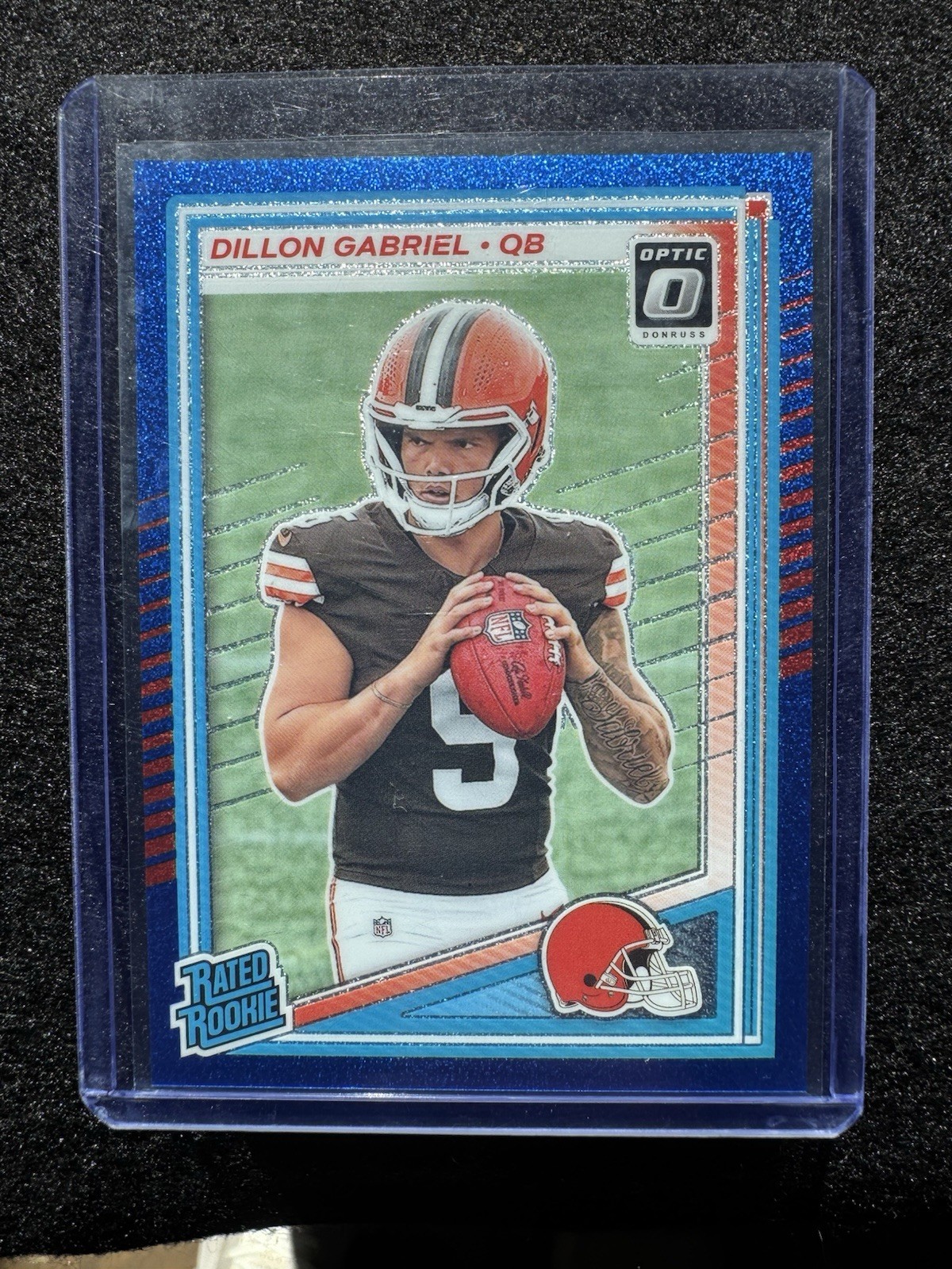 ✨ 2025 Panini Optic Rated Rookie Blue Glitter Dillon Gabriel #263 Browns SP!!
