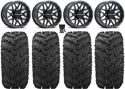 Raceline Krank 14''Black Wheels 30''Reptile Tires Can-Am Commander Maverick