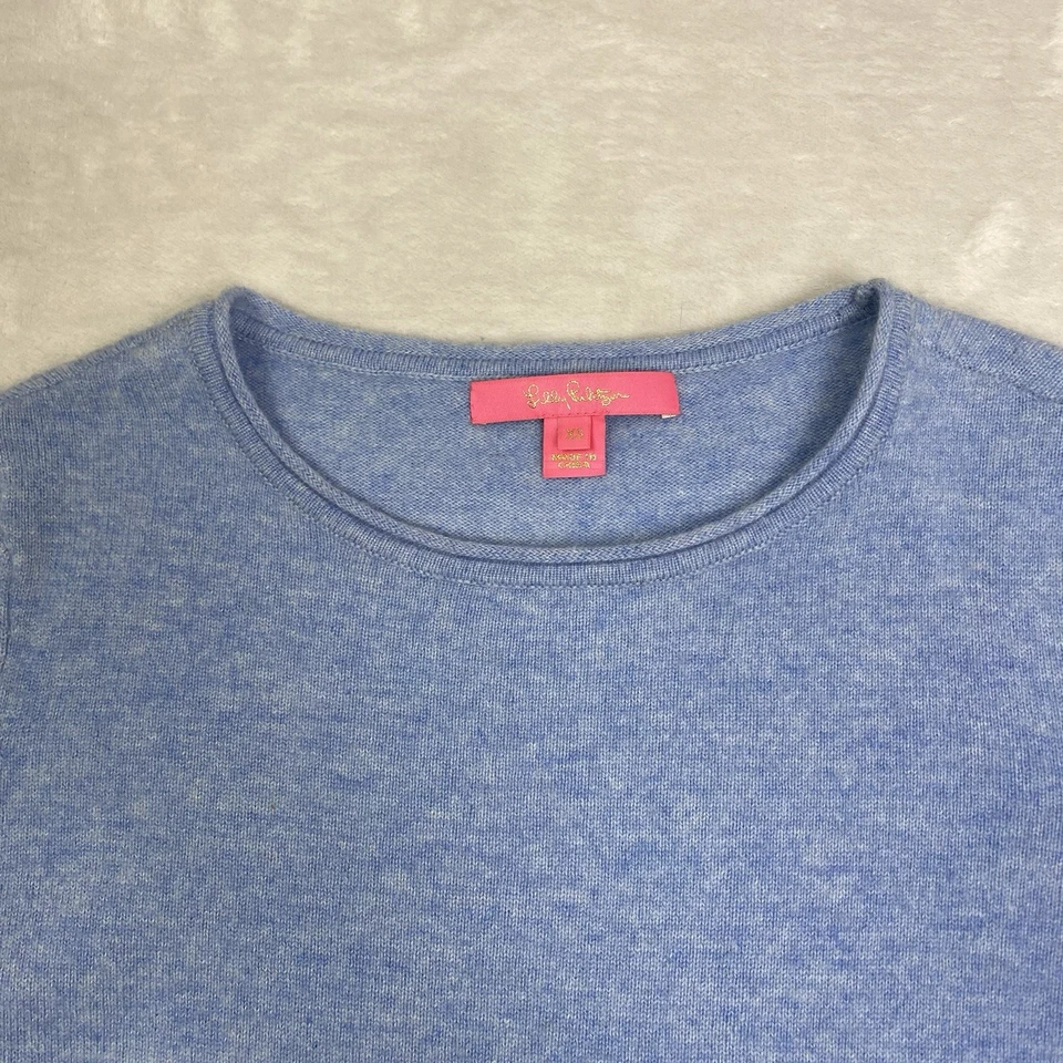 Suéter Lilly Pulitzer Cashmere Vista Talla XS Azul Claro Precio de venta sugerido por el fabricante 198 USD Foto 2 de 4