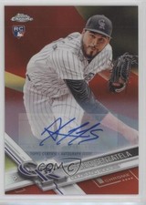 2017 Topps Chrome Update Red Refractor 13/25 Antonio Senzatela #HMT6 Auto 7rd