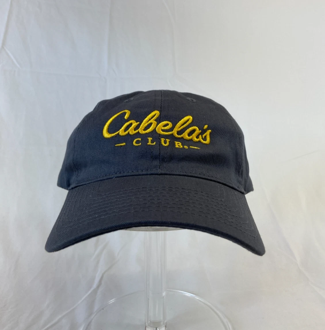 Cabelas Outfitters Baseball Cap Buckleback Hat Gray Casual Outdoor Wear Classic