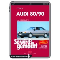 Audi 80/90 Typ 89 1986-1991 So Wird's Gemacht Reparaturhandbuch E-Book PDF