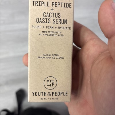 Youth To The People Triple Peptide + Cactus Hydrating + Firming Oasis Serum 1 oz