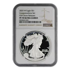 New Listing2025-W American Silver Eagle NGC PF-70 ULTRA CAMEO Congratulations Set FUN Show