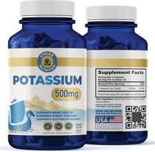 Potassium Citrate Capsules   High-Potency 500mg Per Serving ...