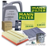 Mann & VAG Inspektionspaket FÜR Audi A3 Seat Leon Skoda VW Golf 7 8 1.0 1.5 TSI