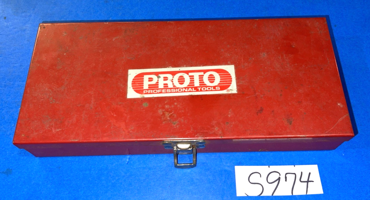 Vintage PROTO 52130 Fractional 12-Piece Socket Set SAE 3/8