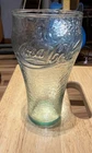 Vintage Coca Cola Coke Glass Green Pebbled Hammered Finish 16 oz.