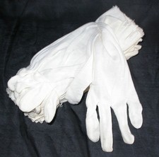 11 Pairs Sz Medium Cotton Inspection Gloves White Soft Jewelry Coin Work Gloves
