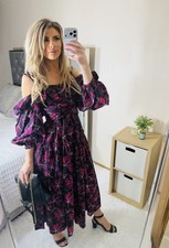 Ulla Johnson Caprice floral cold shoulder dress Size 0