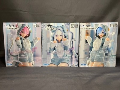 Emilia Remu Ramu ReZero - Starting Life In Another World Figure anime figure set