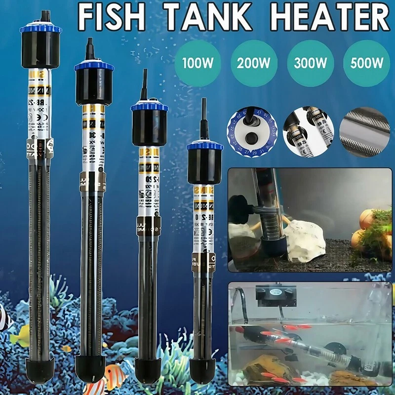 100W-500W SUNSUN Aquarium Submersible Heater Fish Tank Auto Water Thermostat AU