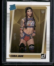 CORA JADE 2022 Panini Chronicles WWE Donruss Purple Rated Rookie #D /49