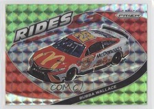 2022 Panini Prizm Rides Reactive Green Prizm Bubba Wallace #66 0w8